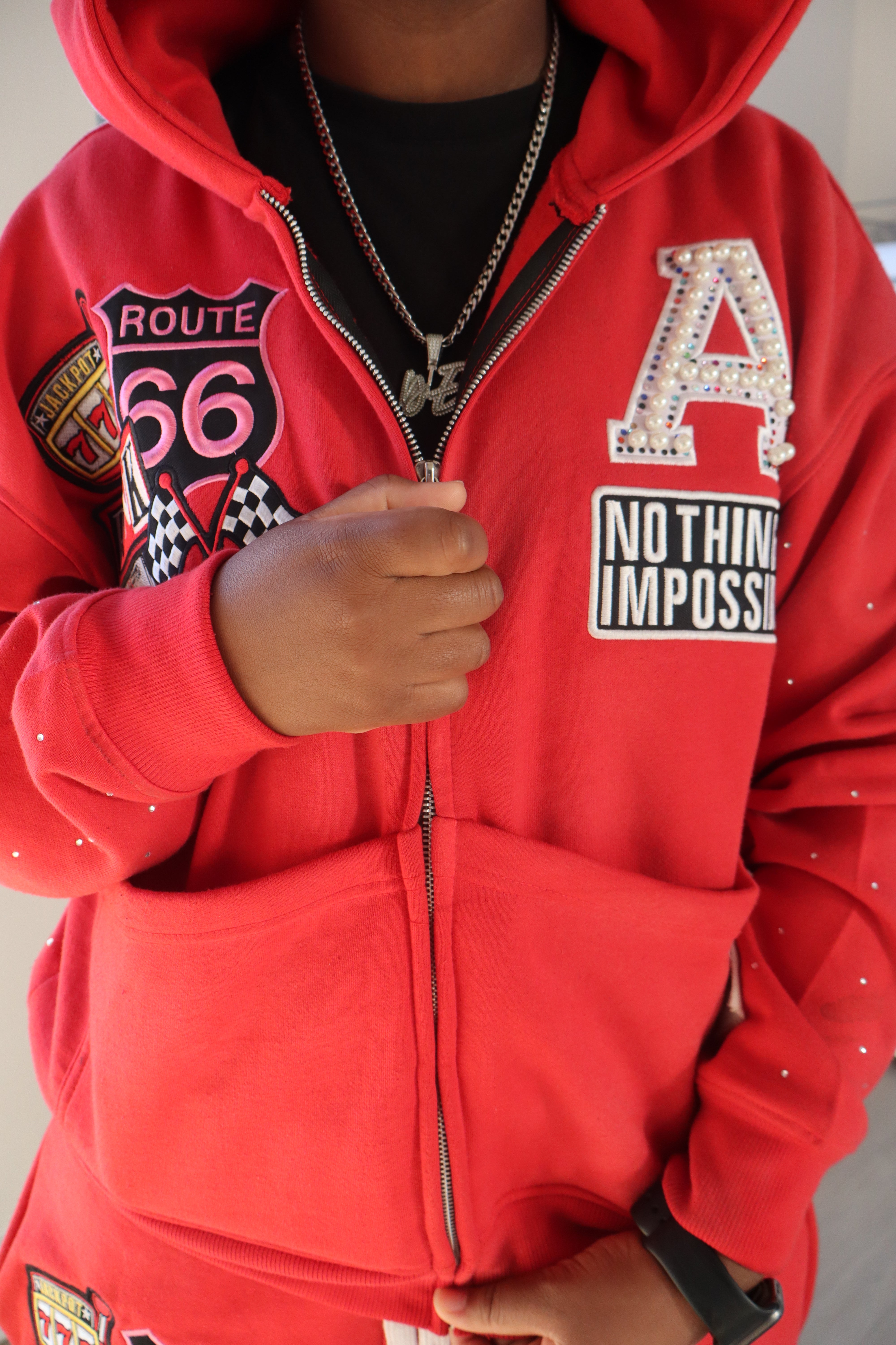 ‘Crimson’ A1 Zipup